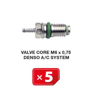 Valve Core M6 x 0.75 Denso A/C System (5 pcs. Pack)