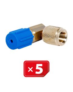 Retrofit adapter 90° 1/4 SAE Brass Low Side Port for Automotive A/C System