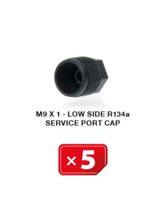 Service Port Cap M 9 x 1 Low Side R134a (5 pcs. Pack)