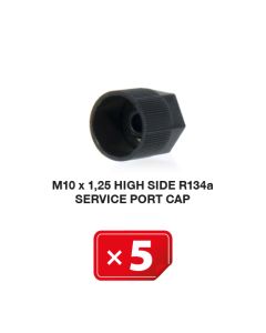 Service Port Cap M 10 x 1.25 High Side R134a (5 pcs. Pack)