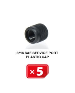 Service Port Plastic Cap 3/16 SAE (5 pcs. Pack)