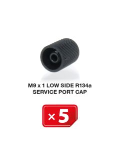 Service Port Cap M 9 x 1 Low Side R134a (5 pcs. Pack)