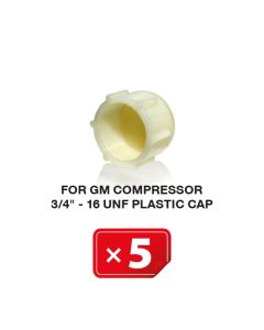For GM Compressor 3/4"-16 UNF Plastic Cap (5 pcs. Pack)
