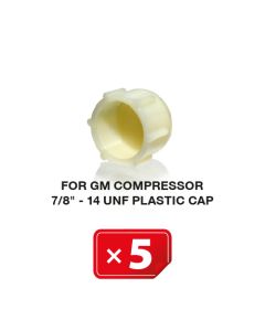 For GM Compressor 7/8"-14 UNF Plastic Cap (5 pcs. Pack)