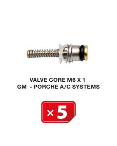 Valve Core M6 x 1  GM-Porsche A/C Systems (5 pcs. Pack)