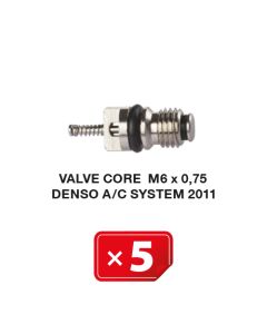 Valve Core M6 x 0.75 Denso A/C System 2011 (5 pcs. Pack)
