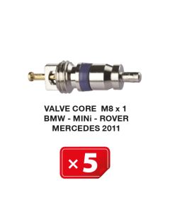 Valve Core M8 x 1 BMW-Mini-Rover-Mercedes 2011 (5 pcs. Pack)