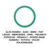 O-Ring Alfa-Audi-BMW-Fiat-Opel-etc.  17.16 x 1.78  (5 pcs.)