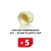For GM Compressor 3/4"-16 UNF Plastic Cap (5 pcs. Pack)