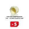 For GM Compressor 7/8"-14 UNF Plastic Cap (5 pcs. Pack)