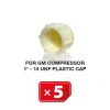 For GM Compressor1"-14 UNF Plastic Cap (5 pcs. Pack)