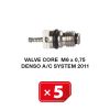 Valve Core M6 x 0.75 Denso A/C System 2011 (5 pcs. Pack)